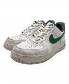 NIKEナイキ）の古着「AIR FORCE 1 07 LV8 EMB / DM0109-100」｜ホワイト×グリーン