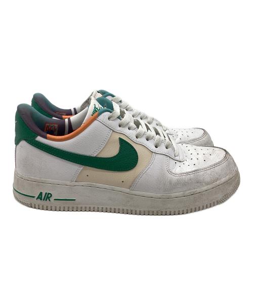 NIKE（ナイキ）NIKE (ナイキ) AIR FORCE 1 07 LV8 EMB / DM0109-100 ホワイト×グリーン サイズ:27cmの古着・服飾アイテム