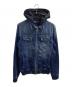 DIESEL（ディーゼル）の古着「フード付きデニムジャケット」｜インディゴ