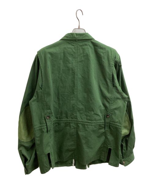 DIESEL（ディーゼル）DIESEL (ディーゼル) エルボーパッチ モッズミリタリージャケット　/　830-667 60 グリーン サイズ:XXLの古着・服飾アイテム
