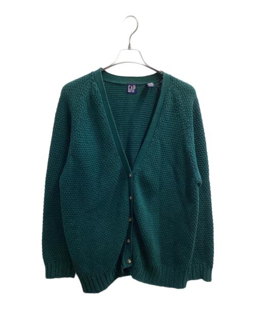 GAP（ギャップ）GAP (ギャップ) ラミーコットンカーディガン / OLDGAP 紺タグ グリーン サイズ:Mの古着・服飾アイテム