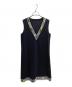 LEONARD FASHION（レオナールファッション）の古着「ノースリーブワンピース / 0380652」｜ネイビー