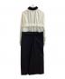 sacai　 (サカイ) ドッキングワンピース / 22-06171 ホワイト×ブラック サイズ:1：35000円
