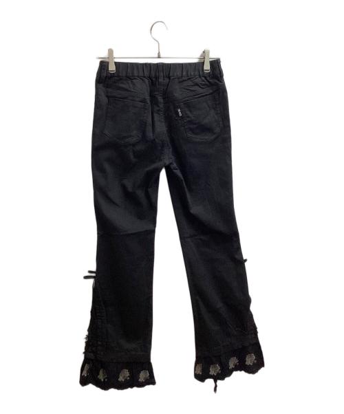 PINK HOUSE（ピンクハウス）PINK HOUSE (ピンクハウス) フレアパンツ / A2156FP 310 ブラック サイズ:3の古着・服飾アイテム