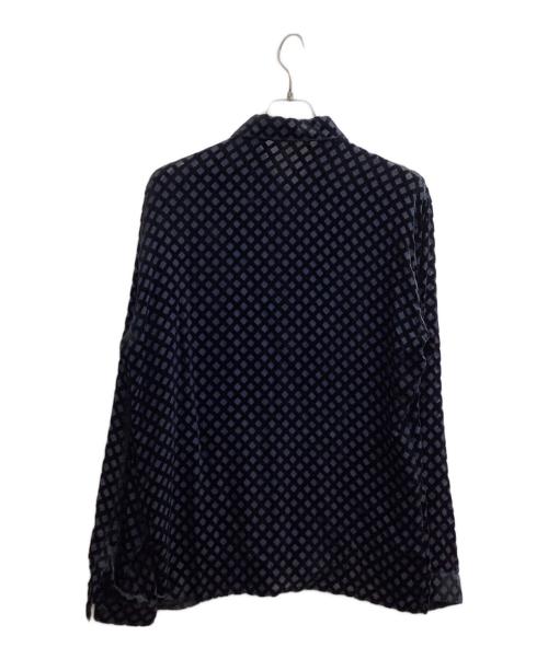 Istante（イスタンテ）Istante (イスタンテ) シルク総柄シャツ ネイビー サイズ:50の古着・服飾アイテム