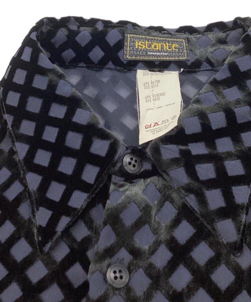 Istante（イスタンテ）Istante (イスタンテ) シルク総柄シャツ ネイビー サイズ:50の古着・服飾アイテム