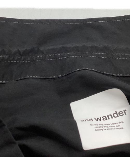 and wander（アンドワンダー）and wander (アンドワンダー) MULTI POKET LS SHIRT ブラック サイズ:Lの古着・服飾アイテム