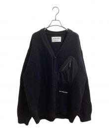 and wander（アンドワンダー）の古着「Shetland wool cardigan / シェットランドウールカーディガン / 574-2284361」｜ブラック