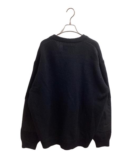 and wander（アンドワンダー）and wander (アンドワンダー) Shetland wool cardigan / シェットランドウールカーディガン / 574-2284361 ブラック サイズ:XLの古着・服飾アイテム