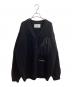 and wander（アンドワンダー）の古着「Shetland wool cardigan / シェットランドウールカーディガン / 574-2284361」｜ブラック
