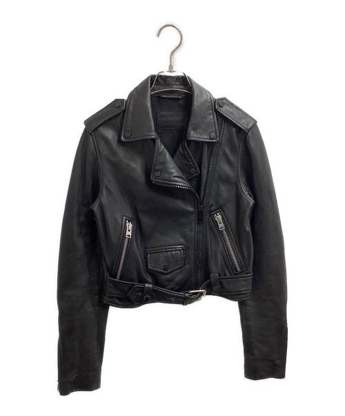 ALL SAINTS（オールセインツ）ALL SAINTS (オールセインツ) ラムレザージャケット ブラック サイズ:UK6の古着・服飾アイテム