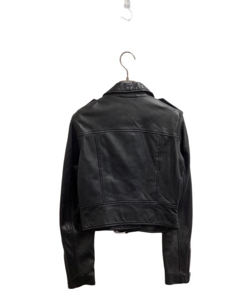 ALL SAINTS（オールセインツ）ALL SAINTS (オールセインツ) ラムレザージャケット ブラック サイズ:UK6の古着・服飾アイテム
