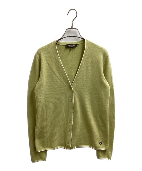 LORO PIANA（ロロピアーナ）LORO PIANA (ロロピアーナ) カシミヤシルク混カーディガン / イタリア製 グリーン サイズ:40の古着・服飾アイテム