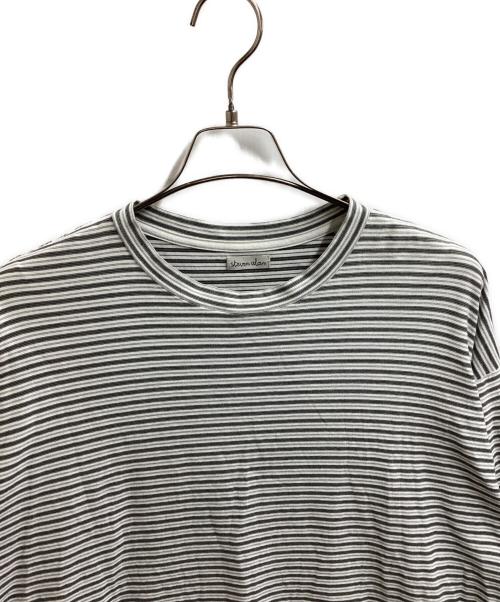 STEVEN ALAN（スティーブンアラン）STEVEN ALAN (スティーブンアラン) STRIPED TOP / ボーダーカットソー / 8112-199-0435 グレー サイズ:Lの古着・服飾アイテム