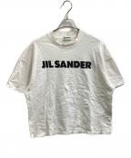JIL SANDERジルサンダー）の古着「T-SHIRT CN SS / プリントロゴ入りコットンジャージーTシャツ / JPUS707533 MS248608」｜ホワイト