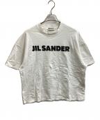 JIL SANDERジルサンダー）の古着「T-SHIRT CN SS / プリントロゴ入りコットンジャージーTシャツ / JPUS707533 MS248608」｜ホワイト