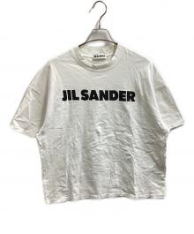 JIL SANDER（ジルサンダー）の古着「T-SHIRT CN SS / プリントロゴ入りコットンジャージーTシャツ / JPUS707533 MS248608」｜ホワイト