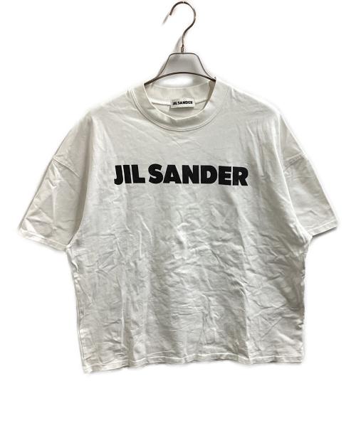 JIL SANDER（ジルサンダー）JIL SANDER (ジルサンダー) T-SHIRT CN SS / プリントロゴ入りコットンジャージーTシャツ / JPUS707533 MS248608 ホワイト サイズ:Mの古着・服飾アイテム