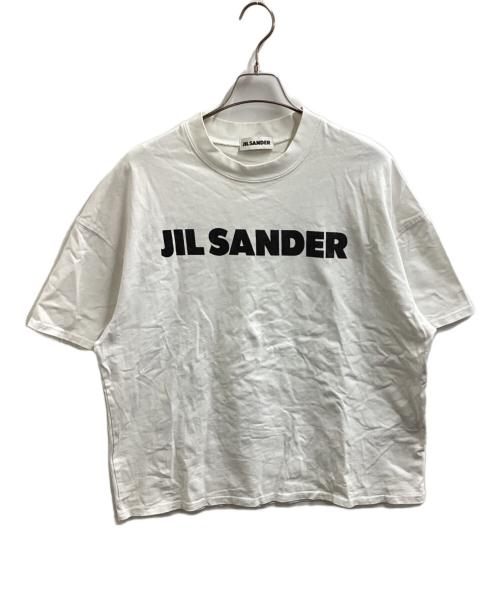 JIL SANDER（ジルサンダー）JIL SANDER　 (ジルサンダー) T-SHIRT CN SS / プリントロゴ入りコットンジャージーTシャツ / JPUS707533 MS248608 ホワイト サイズ:Mの古着・服飾アイテム