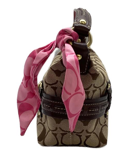 COACH（コーチ）COACH (コーチ) バニティークリップワンショルダーバッグ ブラウンの古着・服飾アイテム
