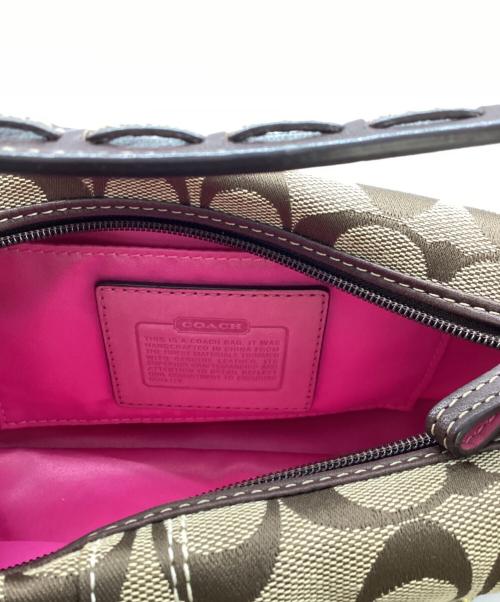 COACH（コーチ）COACH (コーチ) バニティークリップワンショルダーバッグ ブラウンの古着・服飾アイテム