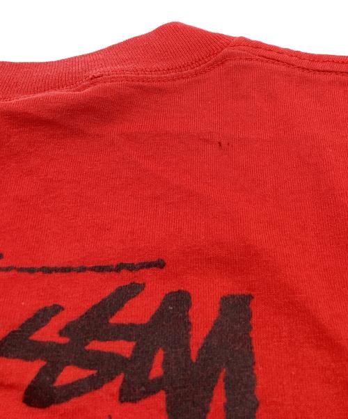 stussy（ステューシー）stussy (ステューシー) ドラゴンTee　/　 80s USA製 レッド サイズ:XLの古着・服飾アイテム