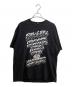 stussy（ステューシー）の古着「WORLD TOUR TEE / ワールドツアーＴシャツ /  JIM PHILLIPS」｜ブラック