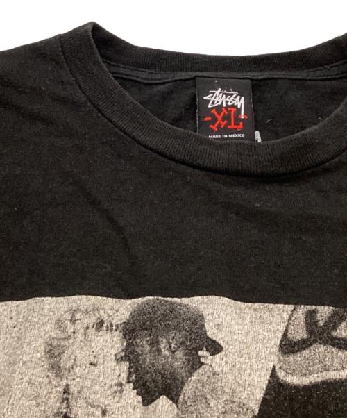 stussy（ステューシー）stussy (ステューシー) プリントTシャツ / kichijoji chapt限定 ブラック サイズ:XLの古着・服飾アイテム