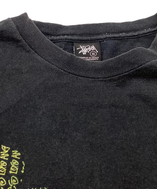 stussy（ステューシー）stussy (ステューシー) シャドーマンTee ブラック サイズ:ＸＬの古着・服飾アイテム