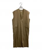 BLAMINKブラミンク）の古着「Sleeveless dress / MADE IN JAPAN / 7926-230-0228」｜ベージュ