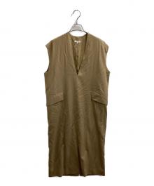 BLAMINK（ブラミンク）の古着「Sleeveless dress / MADE IN JAPAN / 7926-230-0228」｜ベージュ
