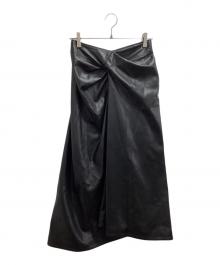 STELLA McCARTNEY（ステラマッカートニー）の古着「フェイクレザースカート / 630062 3BU393」｜ブラック