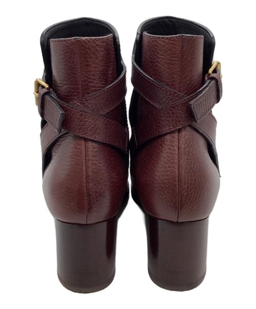 VALENTINO（ヴァレンティノ）VALENTINO (ヴァレンティノ) メタルロゴショートブーツ レッド サイズ:35　1/2の古着・服飾アイテム