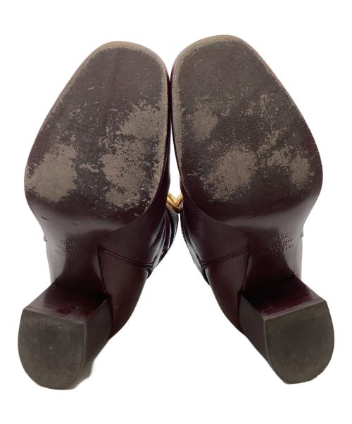 VALENTINO（ヴァレンティノ）VALENTINO (ヴァレンティノ) メタルロゴショートブーツ レッド サイズ:35　1/2の古着・服飾アイテム