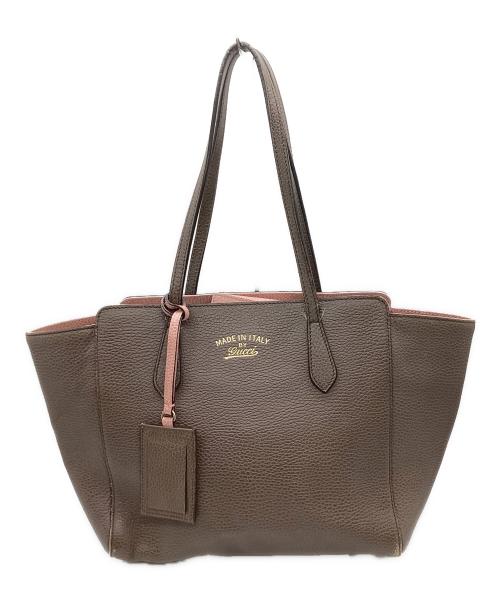 GUCCI（グッチ）GUCCI　 (グッチ) スウィングトートバッグ / Swing tote  / 354408 ブラウンの古着・服飾アイテム