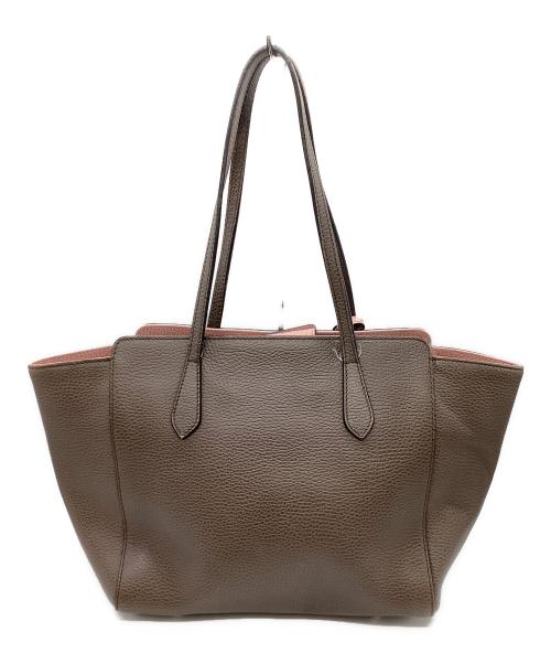 GUCCI（グッチ）GUCCI　 (グッチ) スウィングトートバッグ / Swing tote  / 354408 ブラウンの古着・服飾アイテム