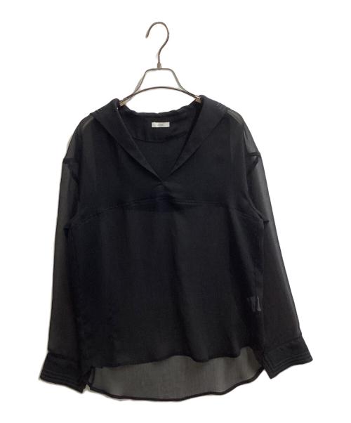ZOE（ゾーイ）zoe (ゾーイ) セーラーカラーシャツ　/　211ZOE-SH01 ブラック サイズ:Sの古着・服飾アイテム