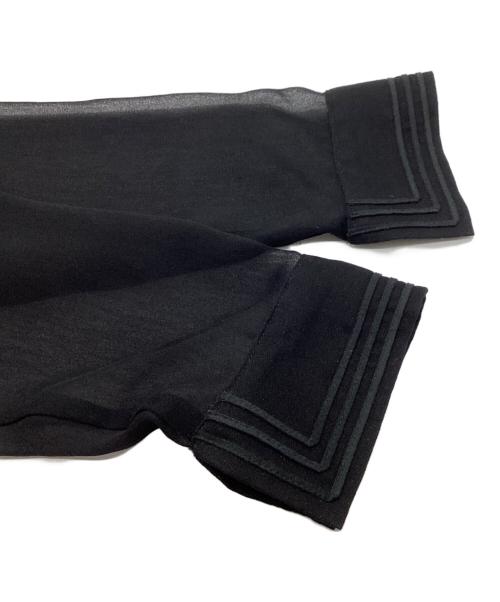 ZOE（ゾーイ）zoe (ゾーイ) セーラーカラーシャツ　/　211ZOE-SH01 ブラック サイズ:Sの古着・服飾アイテム