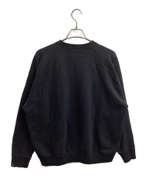 Graphpaper（グラフペーパー）Graphpaper (グラフペーパー) LOOPWHEELER (ループウィラー) RAGLAN SWEAT　/　gu213-70172b ブラック サイズ:1の古着・服飾アイテム