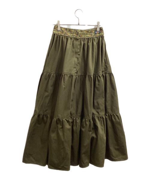 77circa（ナナナナサーカ）77circa (ナナナナサーカ) Dickies (ディッキーズ) リメイクチノティアードスカート / 201W407701 カーキ サイズ: 28/95の古着・服飾アイテム