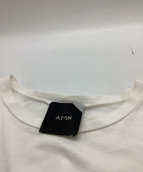 ATON（エイトン）ATON (エイトン) 半袖カットソー　/　KKAGKW0801 ホワイト サイズ:FREEの古着・服飾アイテム