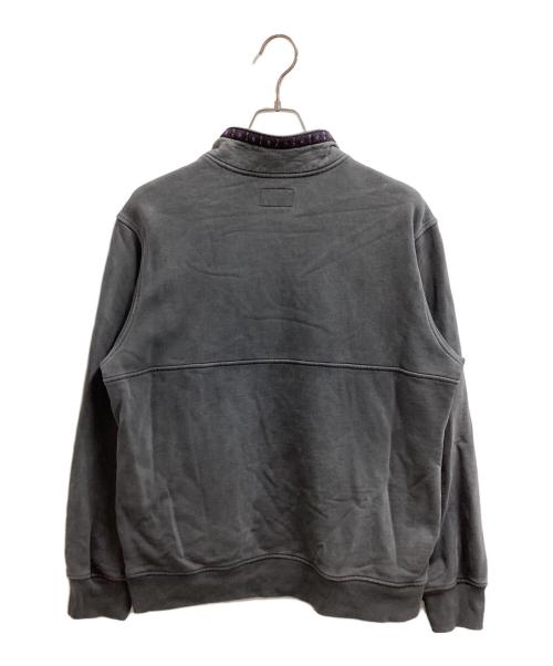 SUPREME（シュプリーム）Supreme (シュプリーム) Overdyed Half ZIP UP Sweatshirt / オーバーダイハーフジップアップスウェット / 18AW グレー サイズ:Mの古着・服飾アイテム