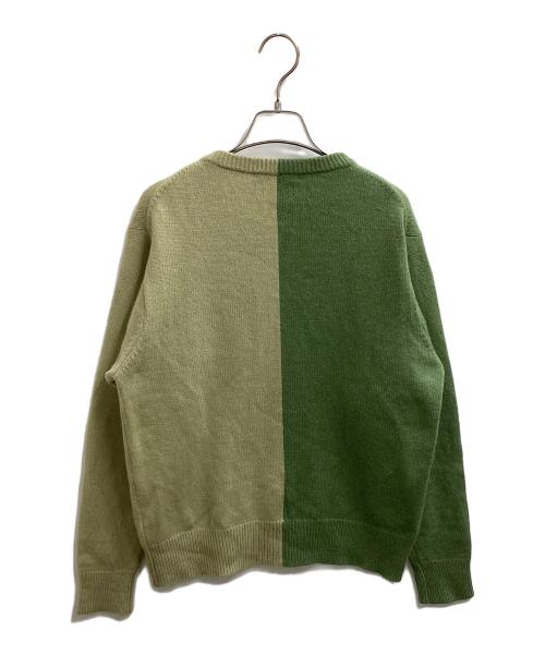 Christian Dior Sports（クリスチャン ディオールスポーツ）Christian Dior Sports (クリスチャン ディオールスポーツ) バイカラーロゴニット グリーン サイズ:Mの古着・服飾アイテム