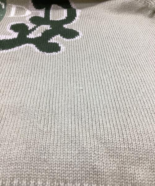 Christian Dior Sports（クリスチャン ディオールスポーツ）Christian Dior Sports (クリスチャン ディオールスポーツ) バイカラーロゴニット グリーン サイズ:Mの古着・服飾アイテム