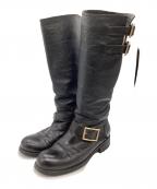 JIMMY CHOOジミーチュウ）の古着「エンジニアブーツ / Engineer Boots / ロングブーツ」｜ブラック