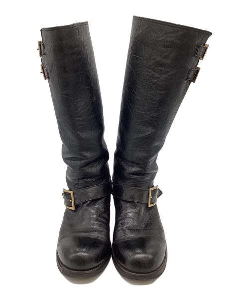 JIMMY CHOO（ジミーチュウ）JIMMY CHOO　 (ジミーチュウ) エンジニアブーツ / Engineer Boots / ロングブーツ ブラック サイズ:38の古着・服飾アイテム