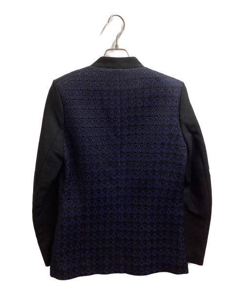 Sandro（サンドロ）Sandro (サンドロ) 切替濃紺テーラードジャケット / V5424H ブラック サイズ:36の古着・服飾アイテム