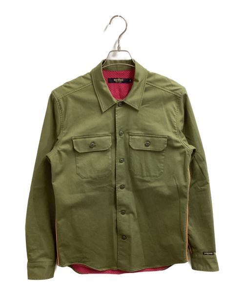 narifuri（ナリフリ）narifuri (ナリフリ) Military shirt jacket / アーミーヒートシャツ / NF4012 オリーブ サイズ:Mの古着・服飾アイテム