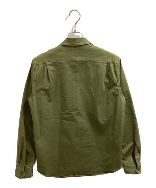 narifuri（ナリフリ）narifuri (ナリフリ) Military shirt jacket / アーミーヒートシャツ / NF4012 オリーブ サイズ:Mの古着・服飾アイテム