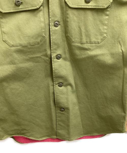 narifuri（ナリフリ）narifuri (ナリフリ) Military shirt jacket / アーミーヒートシャツ / NF4012 オリーブ サイズ:Mの古着・服飾アイテム